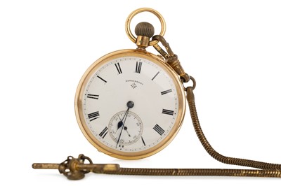 Lot 809 - VICTORIAN GOLD OPEN FACE POCKET WATCH
