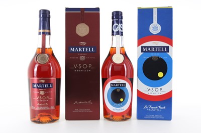 Lot 86 - TWO BOTTLES OF MARTELL VSOP MEDAILLON