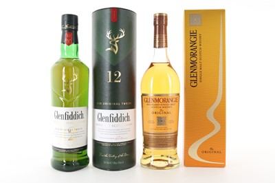 Lot 84 - GLENFIDDICH 12 YEAR OLD AND GLENMORANGIE 10 YEAR OLD.