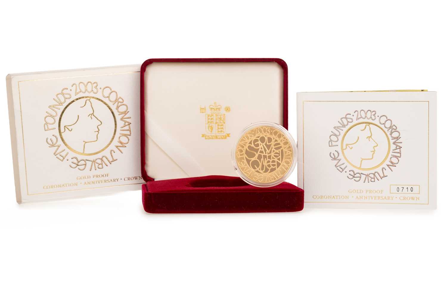Lot 25 - ELIZABETH II CORONATION JUBILEE GOLD PROOF CROWN