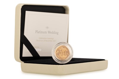 Lot 28 - ELIZABETH II PLATINUM WEDDING COMMEMORATIVE GOLD SOVEREIGN