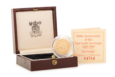 Lot 36 - ELIZABETH II 500TH ANNIVERSARY OF THE FIRST GOLD SOVEREIGN COIN