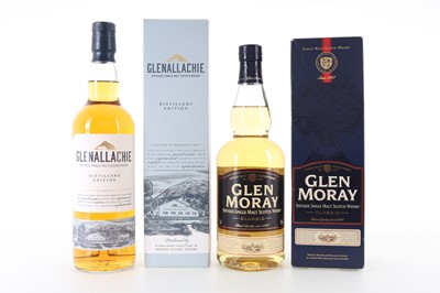 Lot 95 - GLENALLACHIE DISTILLERY EDITION AND GLEN MORAY CLASSIC