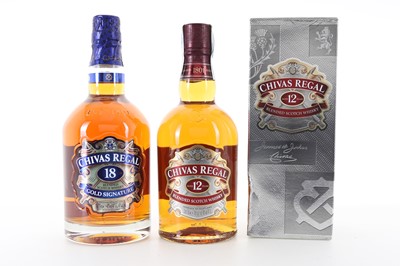 Lot 115 - CHIVAS REGAL 18 YEAR OLD 75CL AND 12 YEAR OLD