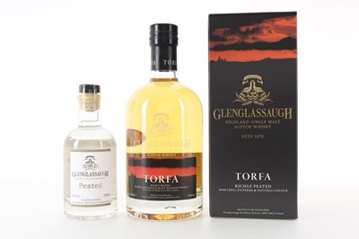 Lot 107 - GLENGLASSAUGH TORFA AND PEATED SPIRIT DRINK 20CL