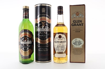 Lot 127 - GLEN GRANT 10 YEAR OLD AND GLENFIDDICH SPECIAL OLD RESERVE 75CL