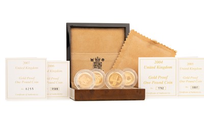 Lot 31 - ELIZABETH II GOLD PROOF ONE POUND COIN COLLECTION