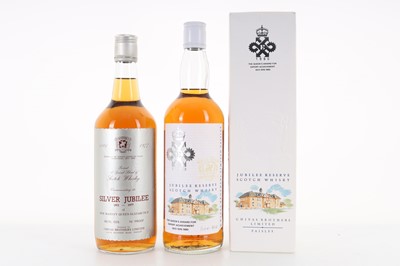 Lot 146 - CHIVAS BROTHERS SILVER JUBILEE 1977 26 2/3 FL OZ AND 1990 JUBILEE RESERVE 75CL