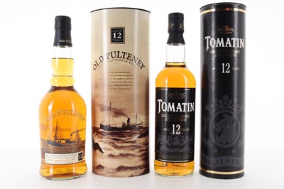 Lot 168 - OLD PULTENEY 12 YEAR OLD AND TOMATIN 12 YEAR OLD