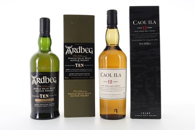 Lot 171 - CAOL ILA 12 YEAR OLD AND ARDBEG 10 YEAR OLD