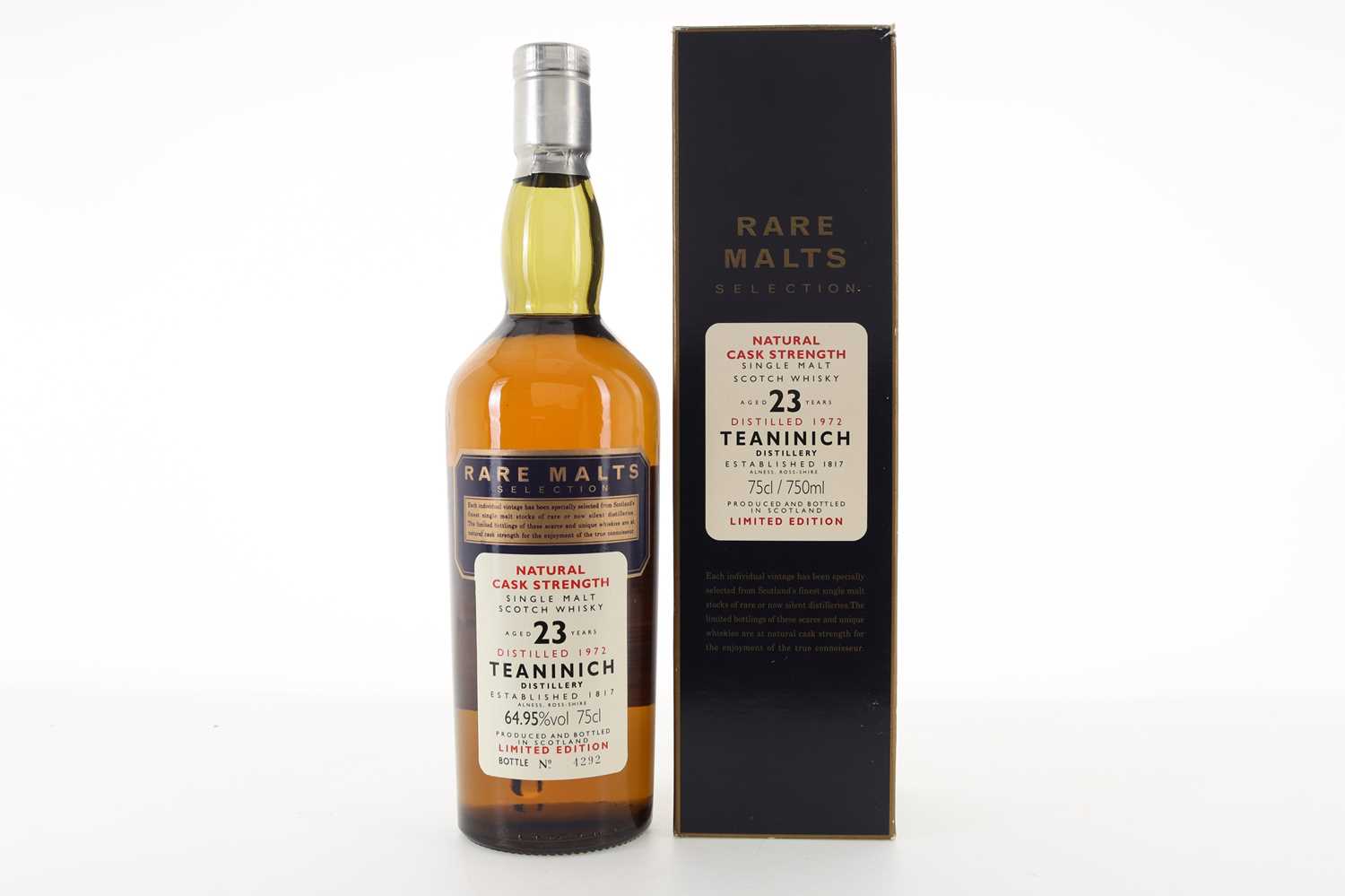 Lot 191 - TEANINICH 1972 23 YEAR OLD RARE MALTS 75CL