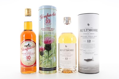 Lot 194 - AULTMORE 12 YEAR OLD AND GLENFARCLAS 10 YEAR OLD
