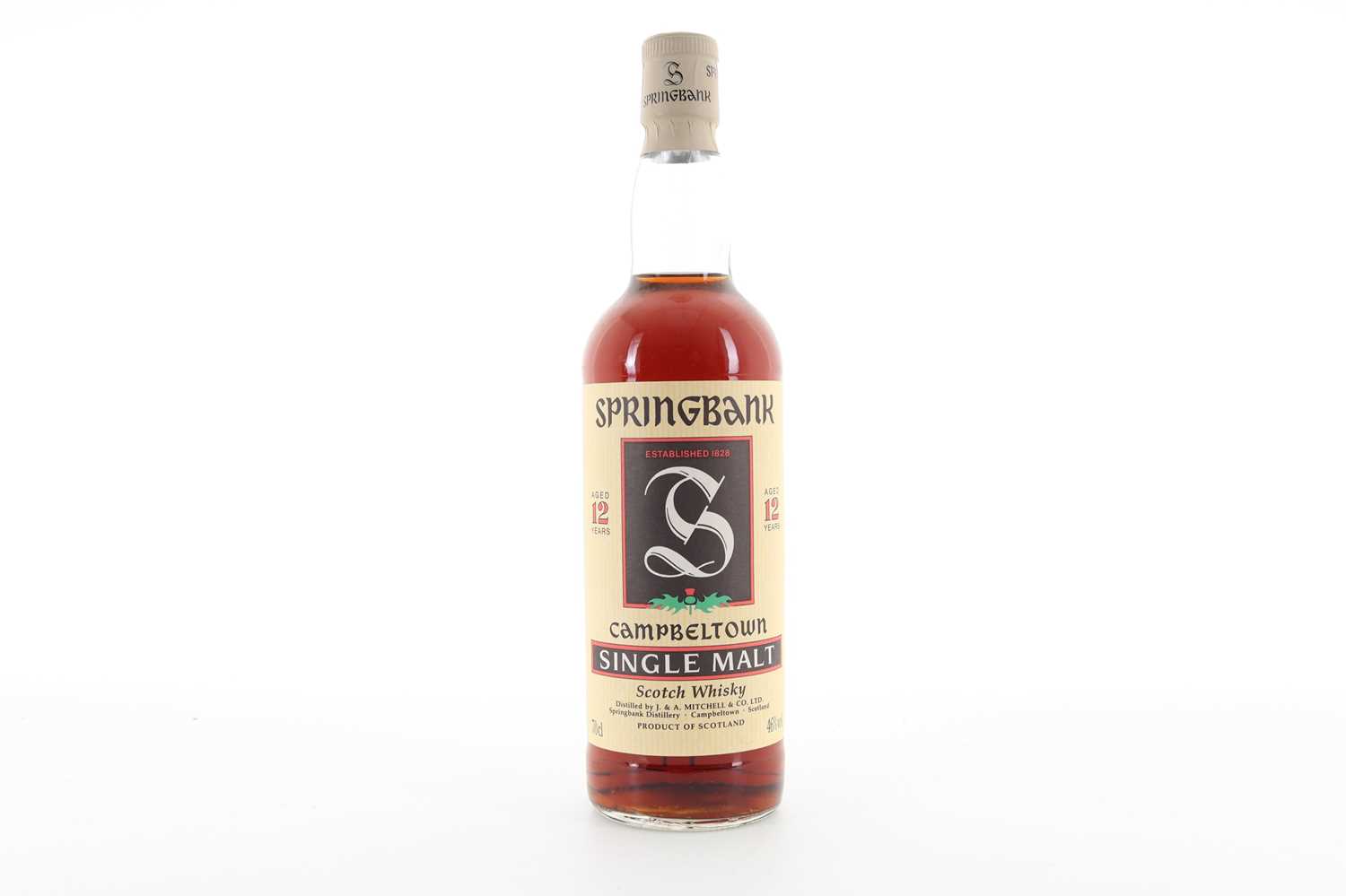 Lot 202 - SPRINGBANK 12 YEAR OLD GREEN THISTLE LABEL 1990S