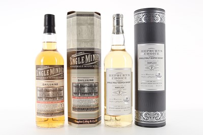 Lot 204 - MORTLACH 2007 7 YEAR OLD HEPBURN'S CHOICE, AND DAILUAINE 2007 7 YEAR OLD SINGLE MINDED