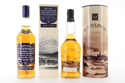Lot 215 - ROYAL LOCHNAGAR 12 YEAR OLD AND OLD PULTENEY 12 YEAR OLD