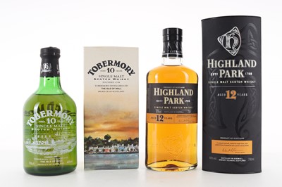 Lot 218 - HIGHLAND PARK 12 YEAR OLD AND TOBERMORY 10 YEAR OLD