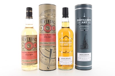 Lot 225 - BRAEVAL 2002 13 YEAR OLD DISTILLER'S ART AND INCHGOWER 2007 8 YEAR OLD PROVENANCE