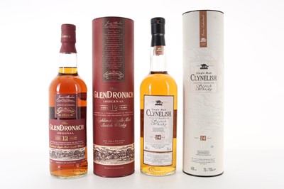Lot 234 - CLYNELISH 14 YEAR OLD AND GLENDRONACH 12 YEAR OLD