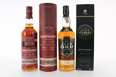 Lot 242 - GLENDRONACH 12 YEAR OLD AND GLEN ORD 12 YEAR OLD