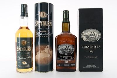 Lot 244 - STRATHISLA 12 YEAR OLD AND SPEYBURN 10 YEAR OLD