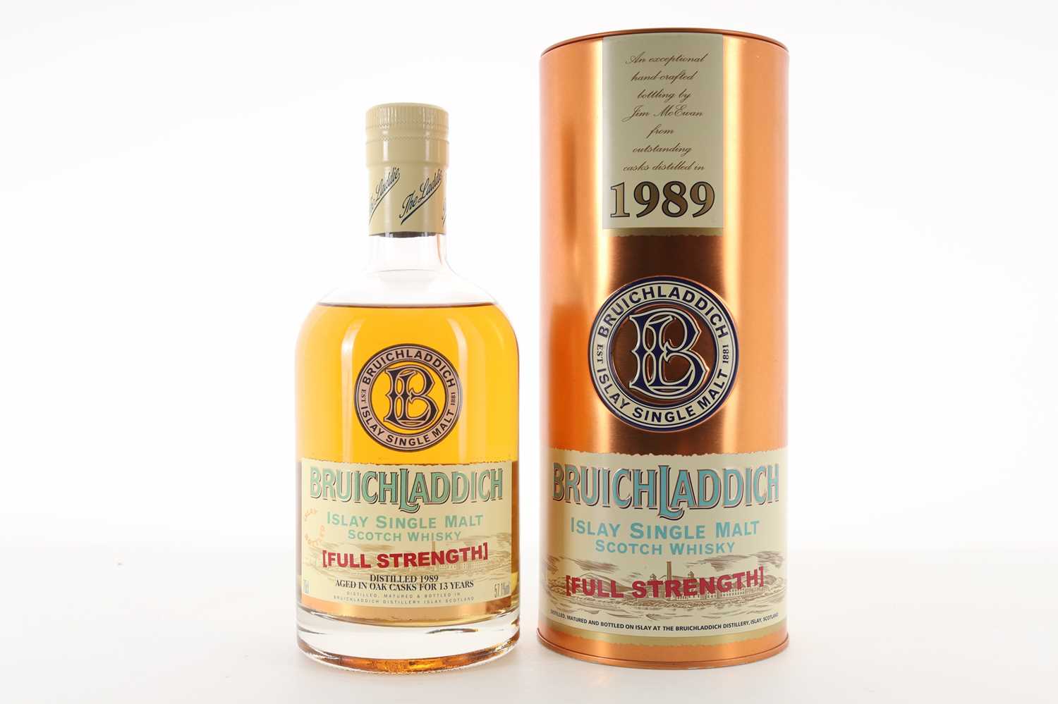 Lot 250 - BRUICHLADDICH 1989 13 YEAR OLD FULL STRENGTH