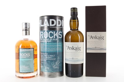 Lot 259 - PORT ASKAIG 8 YEAR OLD AND BRUICHLADDICH ROCKS
