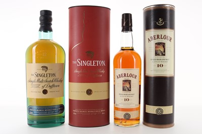Lot 261 - SINGLETON OF DUFFTOWN 12 YEAR OLD AND ABERLOUR 10 YEAR OLD