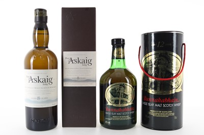 Lot 267 - BUNNAHABHAIN 12 YEAR OLD AND PORT ASKAIG 8 YEAR OLD