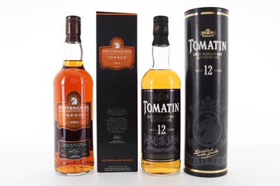 Lot 281 - TOMATIN 12 YEAR OLD AND FETTERCAIRN FASQUE