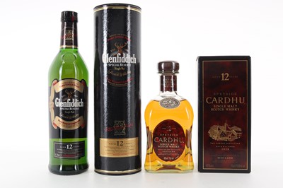 Lot 307 - GLENFIDDICH 12 YEAR OLD AND CARDHU 12 YEAR OLD