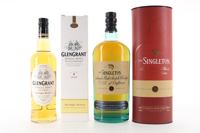 Lot 308 - SINGLETON OF DUFFTOWN 12 YEAR OLD AND GLEN GRANT THE MAJOR'S RESERVE