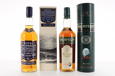 Lot 313 - ABERFELDY 12 YEAR OLD AND ROYAL LOCHNAGAR 12 YEAR OLD
