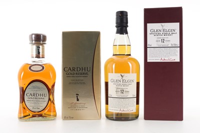 Lot 316 - GLEN ELGIN 12 YEAR OLD AND CARDHU GOLD RESERVE