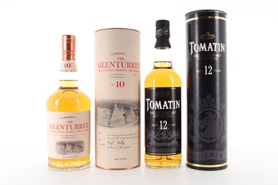 Lot 320 - TOMATIN 12 YEAR OLD AND GLENTURRET 10 YEAR OLD