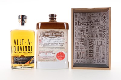 Lot 327 - CRAIGELLACHIE 8 YEAR OLD DOUGLAS LAING PREMIER BARREL AND ALLT-A-BHAINNE 'JUST ENOUGH PEAT TO START A FIRE'