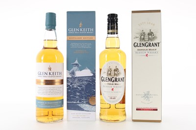 Lot 330 - GLEN KEITH DISTILLERY EDITION AND GLEN GRANT
