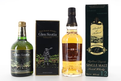Lot 340 - GLEN SCOTIA 14 YEAR OLD AND BEN BRACKEN 12 YEAR OLD