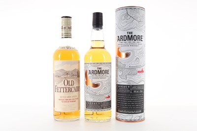 Lot 342 - OLD FETTERCAIRN 10 YEAR OLD AND ARDMORE LEGACY