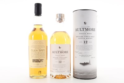 Lot 344 - AULTMORE 12 YEAR OLD AND GLEN SPEY 12 YEAR OLD FLORA & FAUNA