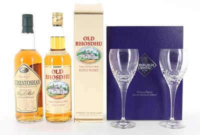 Lot 358 - OLD RHOSDHU 5 YEAR OLD AND AUCHENTOSHAN SELECT
