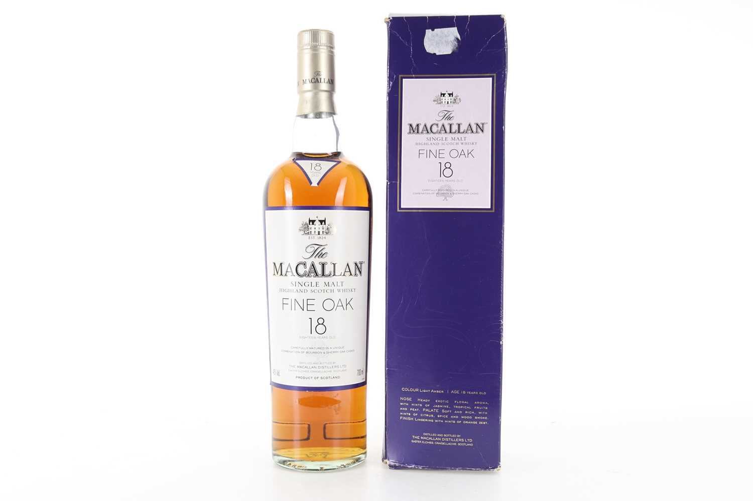 Lot 372 - MACALLAN 18 YEAR OLD FINE OAK