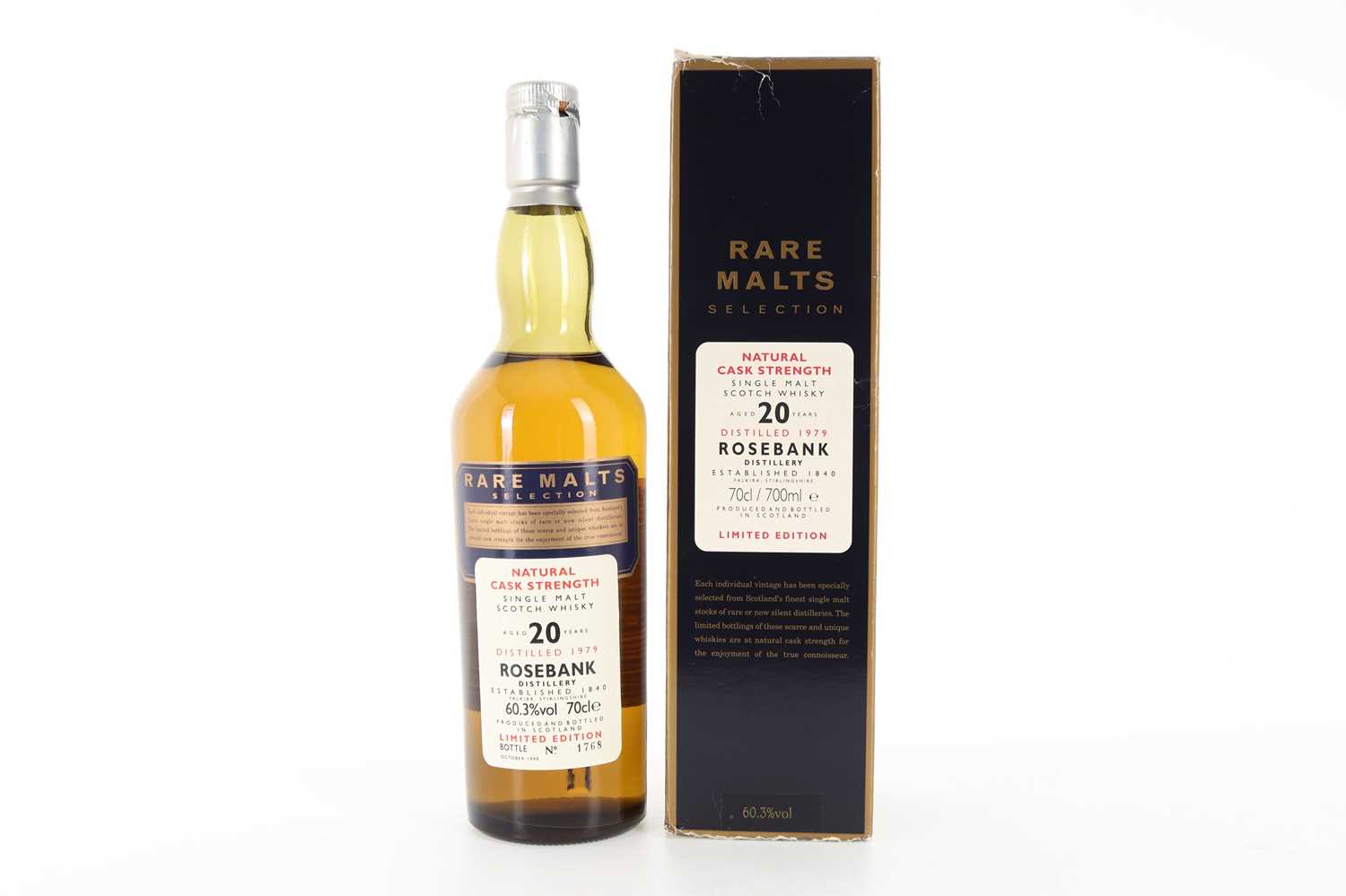 Lot 383 - ROSEBANK 1979 20 YEAR OLD RARE MALTS