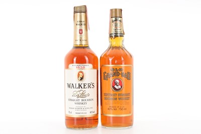 Lot 381 - OLD GRAND DAD AND WALKER'S DELUXE