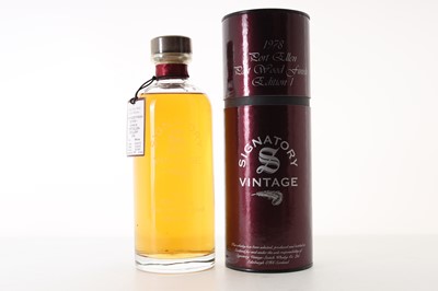 Lot 421 - PORT ELLEN 1978 SIGNATORY PORT WOOD FINISH EDITION #1