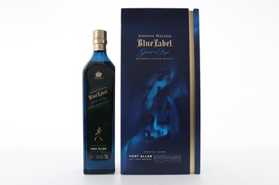 Lot 439 - JOHNNIE WALKER BLUE LABEL GHOST & RARE PORT ELLEN EDITION