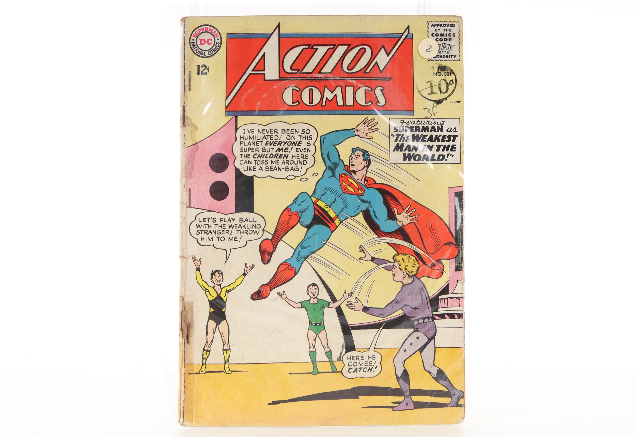 Comics Superman Example Lot 173 - DC- ACTION COMICS, SIX SILVER AGE SUPERMAN